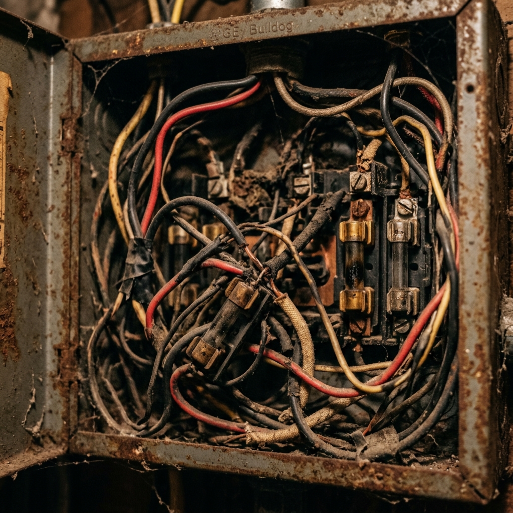 Tablero eléctrico antiguo